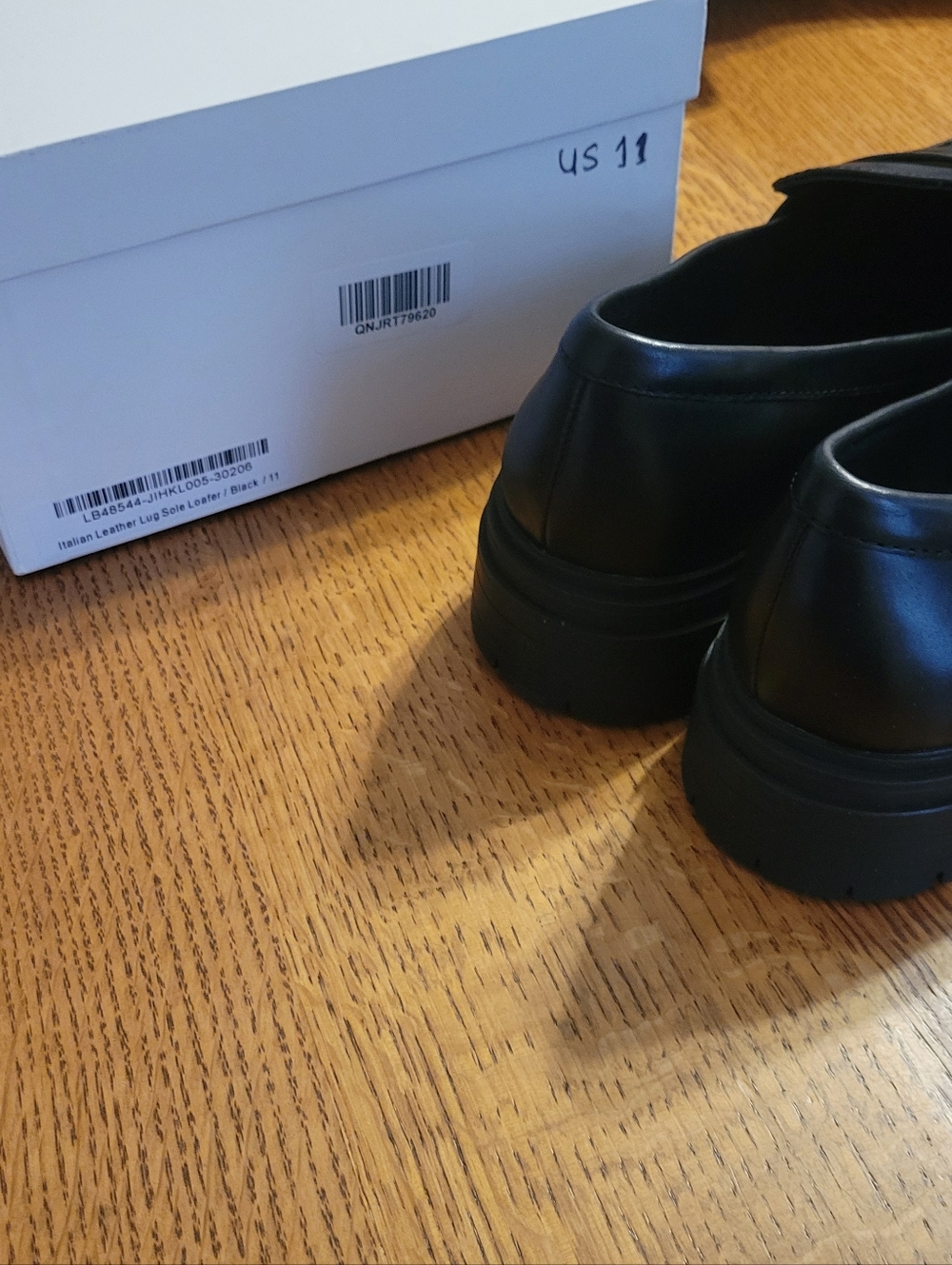 Quince Italian Leather Lug Sole loafer - black - Picture 13 of 14